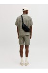 JACK & JONES GLOBAL WAFFLE SET SHIRT-SHORTS VETIVER 12295551