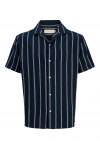 JACK & JONES COBA STRIPE RESORT SHIRT SS SN SKY CAPTAIN 12271060