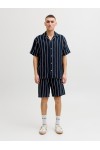 JACK & JONES COBA STRIPE RESORT SHIRT SS SN SKY CAPTAIN 12271060