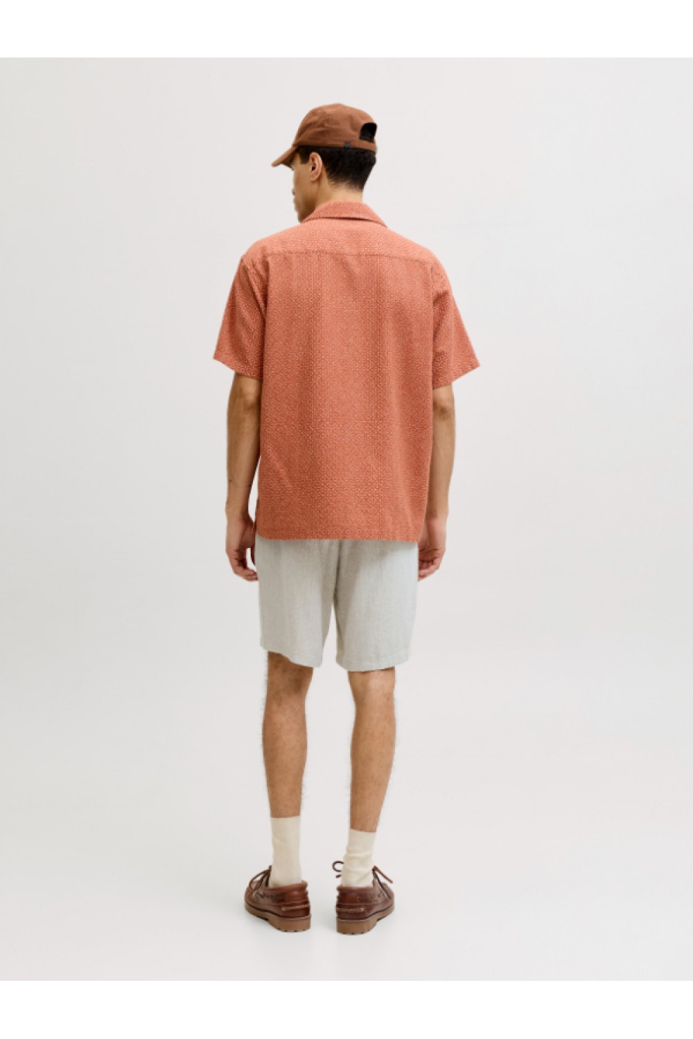 JACK & JONES STACE MYKONOS LINEN BLEND SHORTS REG VETIVER 12269376