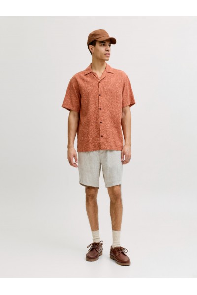JACK & JONES STACE MYKONOS LINEN BLEND SHORTS REG VETIVER 12269376