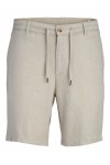 JACK & JONES STACE MYKONOS LINEN BLEND SHORTS REG VETIVER 12269376