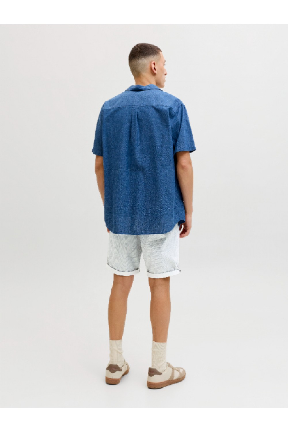 JACK & JONES BOWIE SHORTS SA PRINTED REG SN OYSTER MUSHROOM 12230336