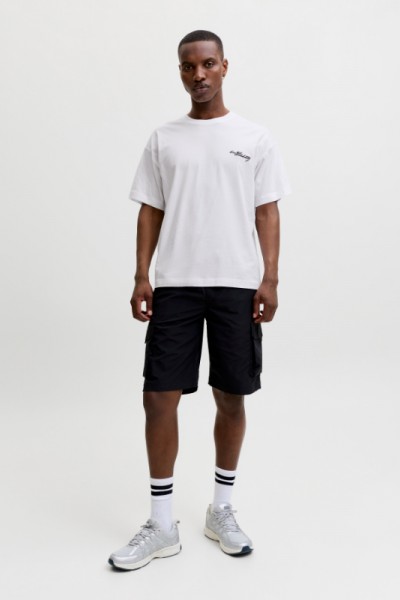 JACK & JONES ETERNA GRAPHIC BACK TEE SS CREW NECK BRIGHT WHITE 12295836
