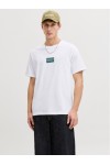 JACK & JONES FRANK TEE SS CREW NECK BRIGHT WHITE 12288092