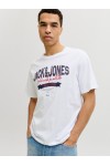 JACK & JONES LOGO TEE SS O-NECK 2 COL SS26 BRIGHT WHITE 12288016