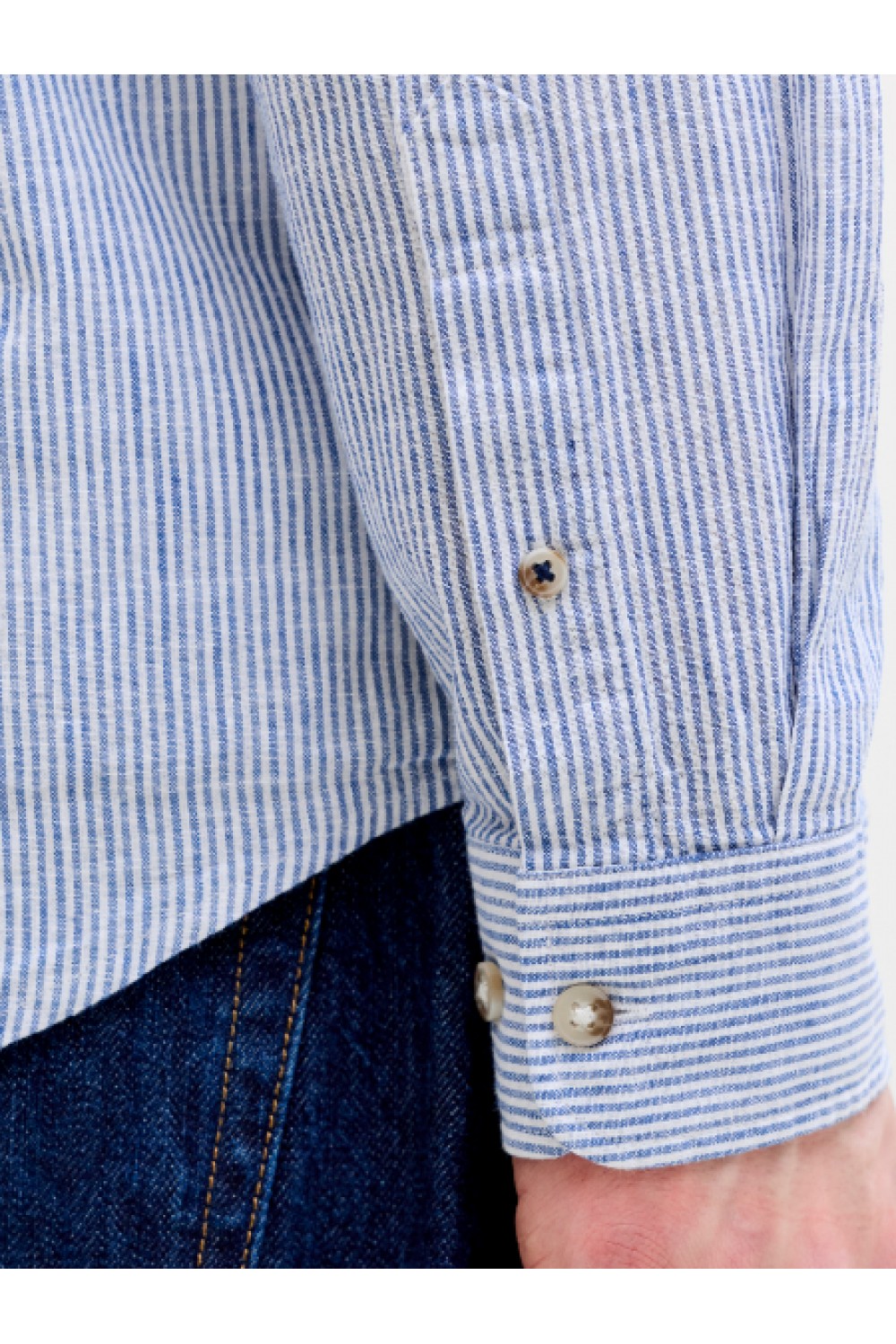 JACK & JONES SUMMER LINEN BLEND SHIRT L/S SN INFINITY 12289174