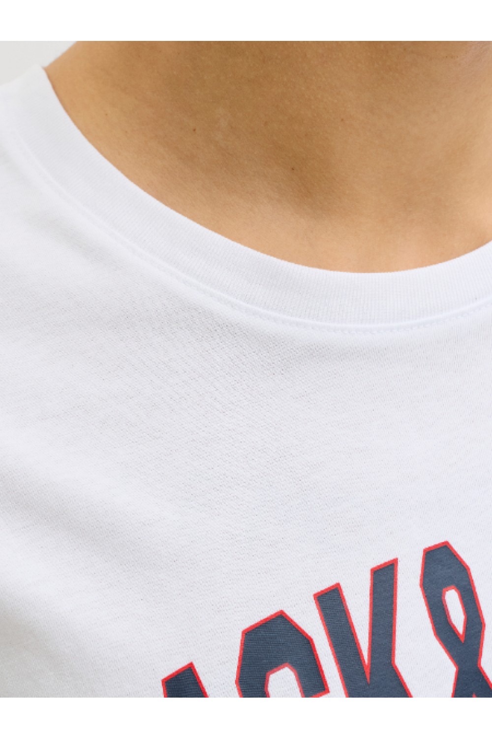 JACK & JONES LOGO TEE SS O-NECK 2 COL SS26 BRIGHT WHITE 12288016