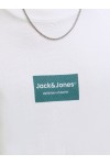 JACK & JONES FRANK TEE SS CREW NECK BRIGHT WHITE 12288092