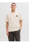 JACK & JONES DAYTONA TEE SS CREW NECK SN ANTIQUE WHITE 12294714