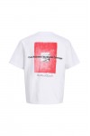 JACK & JONES PHOTO BACK TEE SS CREW NECK BRIGHT WHITE 12292951