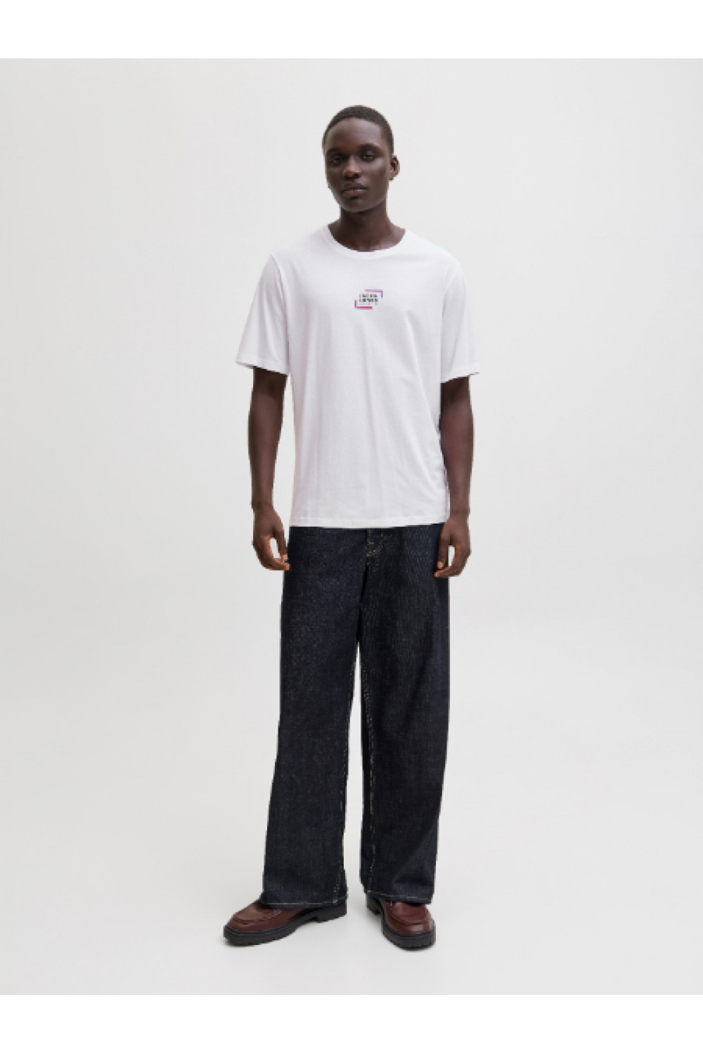 JACK & JONES CORP GRAPHIC TEE SS O-NECK WHITE 12268415