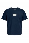 JACK & JONES FRANK TEE SS CREW NECK NAVY BLAZER 12288092