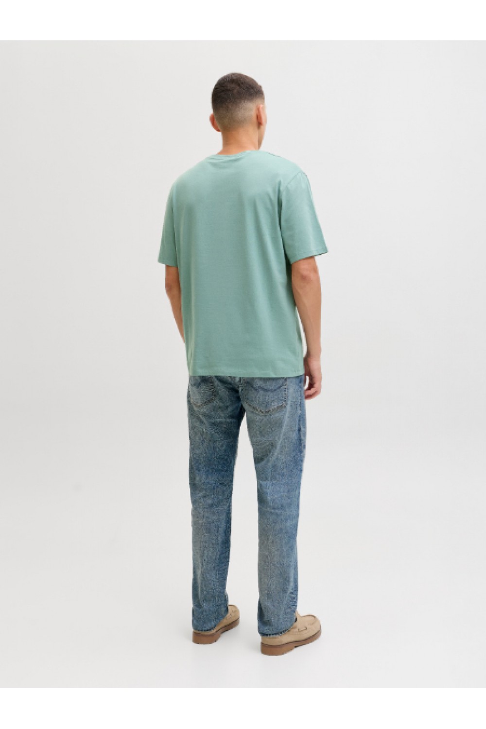 JACK & JONES LOGO TEE SS O-NECK 2 COL SS26 MINERAL BLUE 12288016