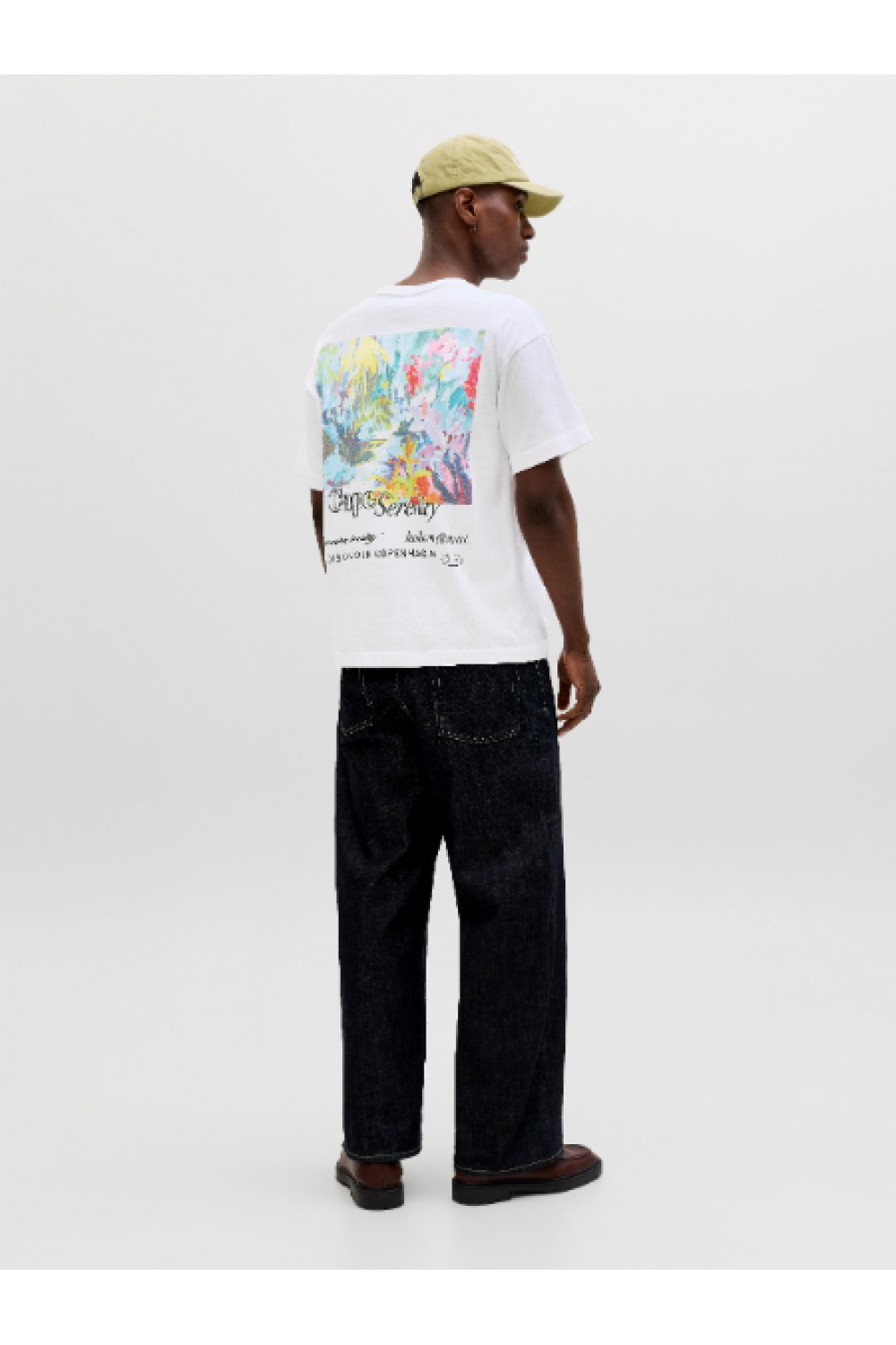 JACK & JONES MONTAUK BACK GRAPHIC TEE SSCN EA26 SN BRIGHT WHITE 12290892
