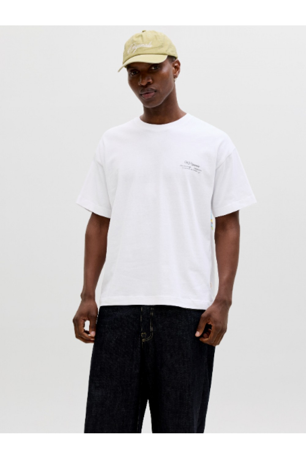 JACK & JONES MONTAUK BACK GRAPHIC TEE SSCN EA26 SN BRIGHT WHITE 12290892