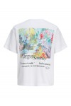 JACK & JONES MONTAUK BACK GRAPHIC TEE SSCN EA26 SN BRIGHT WHITE 12290892