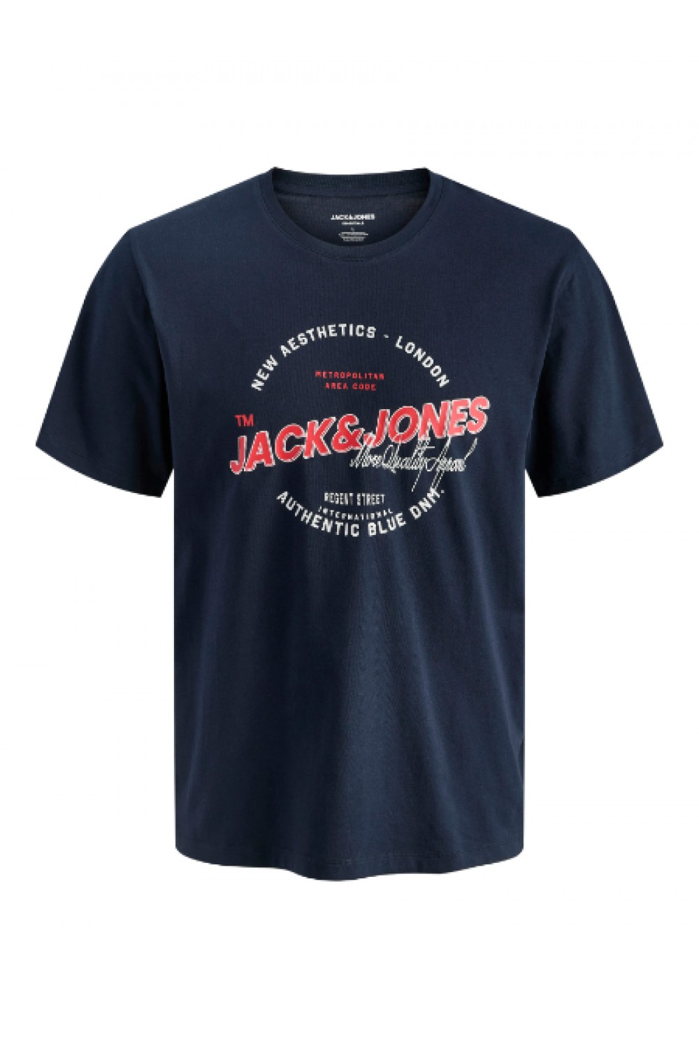 JACK & JONES LOGO TEE SS O-NECK 2 COL SS26 SKY CAPTAIN 12288016