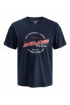 JACK & JONES LOGO TEE SS O-NECK 2 COL SS26 SKY CAPTAIN 12288016