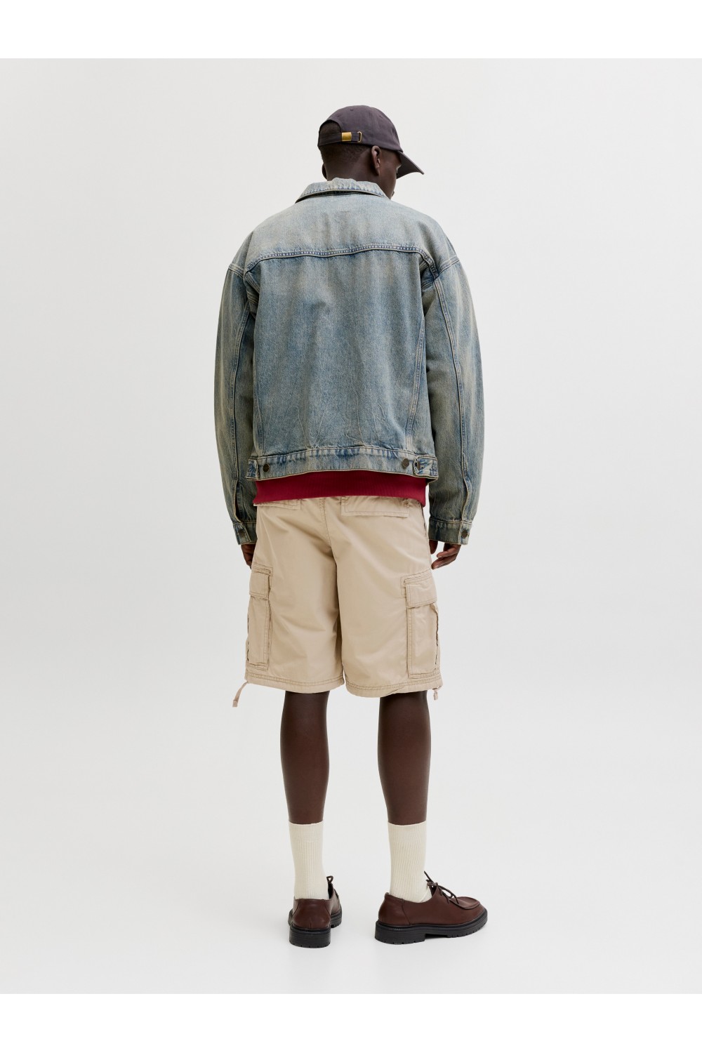 JACK & JONES TCOLE FRANK CARGO SHORTS MID SN CROCKERY 12291369