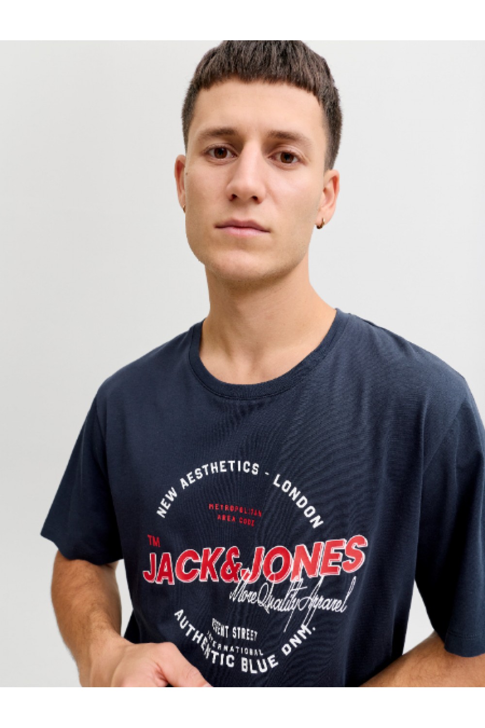 JACK & JONES LOGO TEE SS O-NECK 2 COL SS26 SKY CAPTAIN 12288016