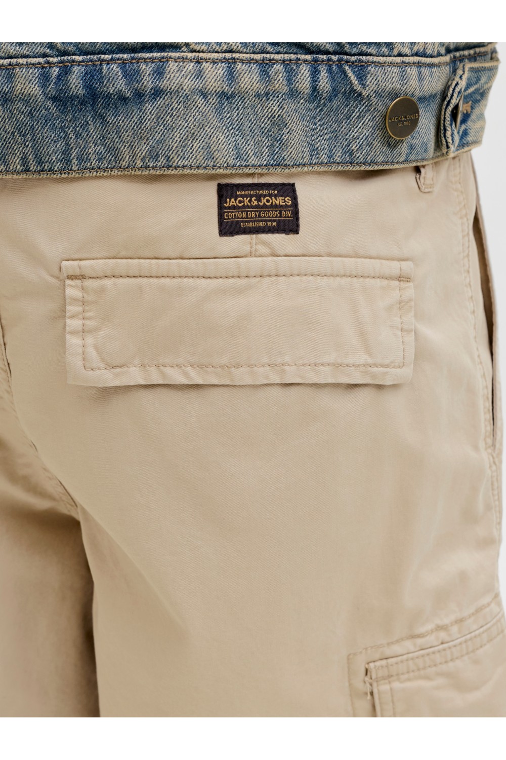 JACK & JONES TCOLE FRANK CARGO SHORTS MID SN CROCKERY 12291369