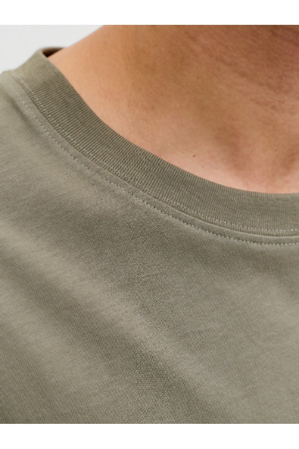 JACK & JONES FRANK TEE SS CREW NECK VETIVER 12288092