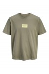 JACK & JONES FRANK TEE SS CREW NECK VETIVER 12288092