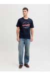 JACK & JONES LOGO TEE SS O-NECK 2 COL SS26 SKY CAPTAIN 12288016