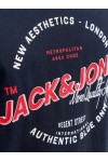 JACK & JONES LOGO TEE SS O-NECK 2 COL SS26 SKY CAPTAIN 12288016