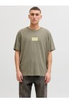 JACK & JONES FRANK TEE SS CREW NECK VETIVER 12288092