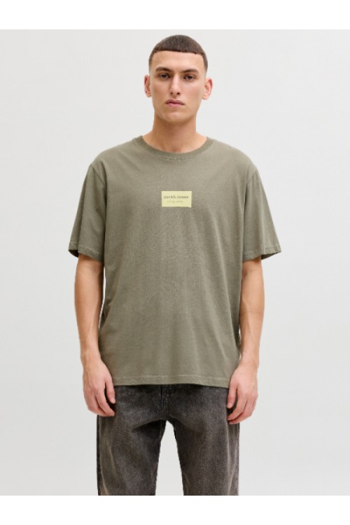 JACK & JONES FRANK TEE SS CREW NECK VETIVER 12288092