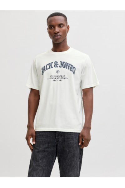 JACK & JONES DENVER GRAPHIC TEE SS O-NECK SN CLOUD DANCER 12291213
