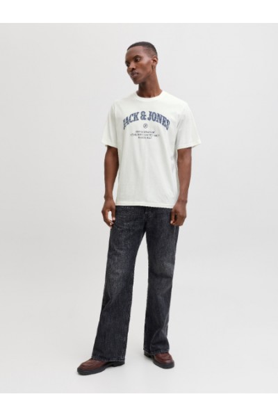 JACK & JONES DENVER GRAPHIC TEE SS O-NECK SN CLOUD DANCER 12291213