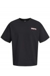 JACK & JONES TEE SSCREW NECK TG BLACK 12303537