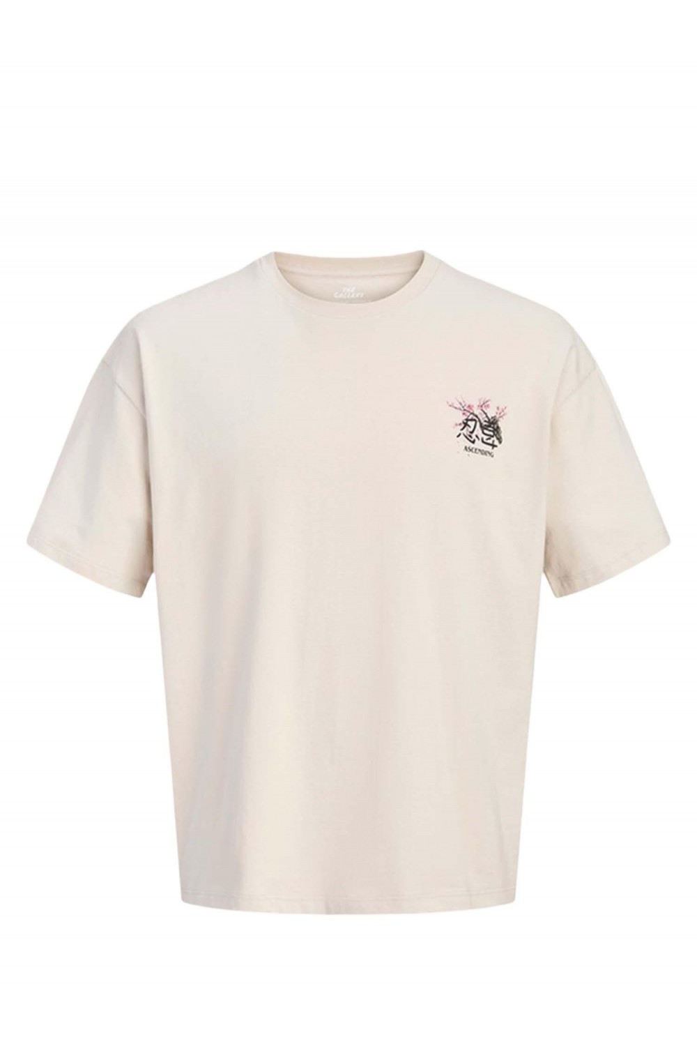 JACK & JONES TEE SSCREW NECK TG MOONBEAM 12303537