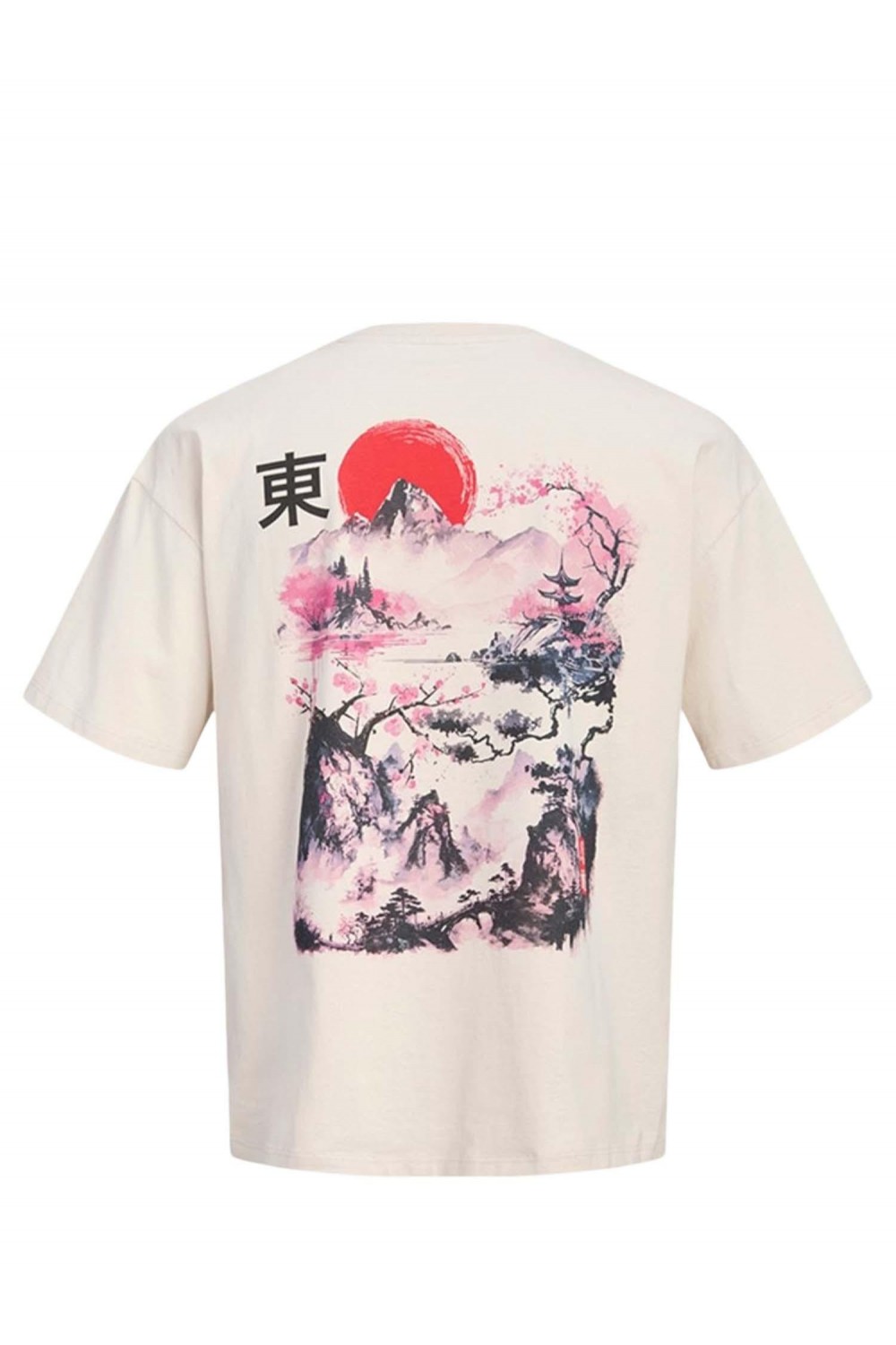 JACK & JONES TEE SSCREW NECK TG MOONBEAM 12303537