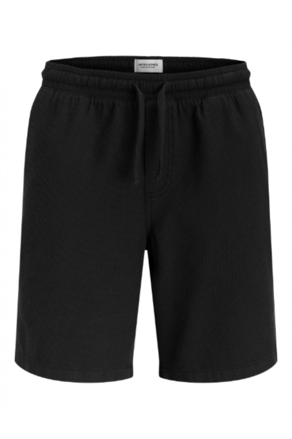 JACK & JONES GLOBAL WAFFLE SET SHIRT-SHORTS BLACK 12295551
