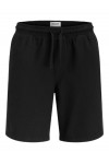 JACK & JONES GLOBAL WAFFLE SET SHIRT-SHORTS BLACK 12295551