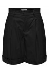 ONLY ROSALIE HW BERMUDA SHORTS PNT NOOS BLACK 15328121