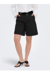 ONLY ROSALIE HW BERMUDA SHORTS PNT NOOS BLACK 15328121
