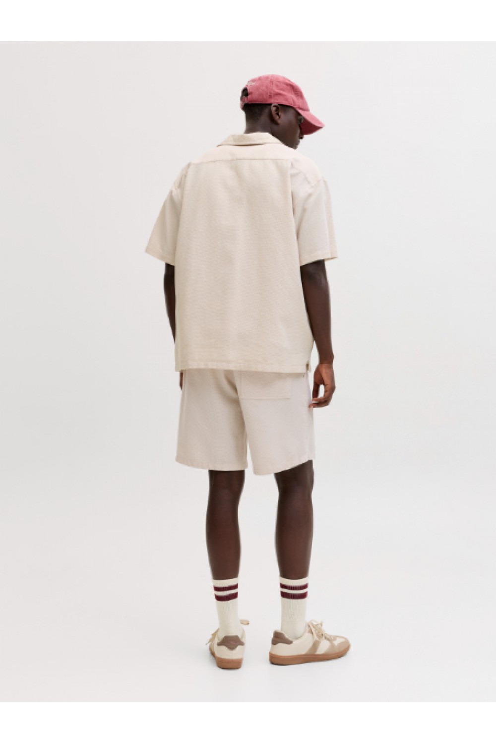 JACK & JONES GLOBAL WAFFLE RESORT SHIRT MOONBEAM 12295551