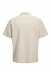 JACK & JONES GLOBAL WAFFLE RESORT SHIRT MOONBEAM 12295551