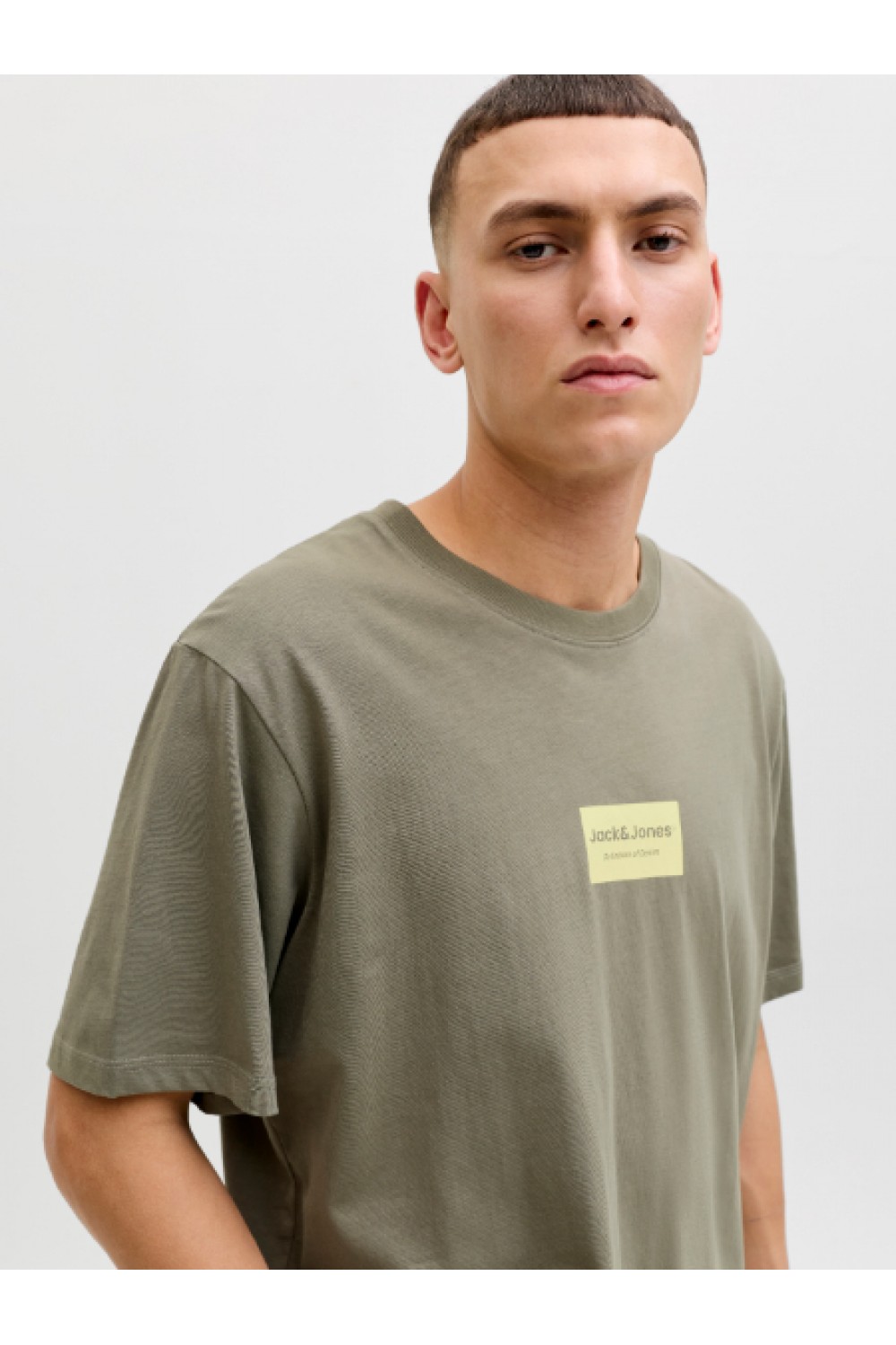 JACK & JONES FRANK TEE SS CREW NECK VETIVER 12288092