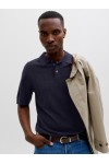 JACK & JONES WILLIAM STRUCTURE KNIT POLO SS SN NIGHT SKY 12291042
