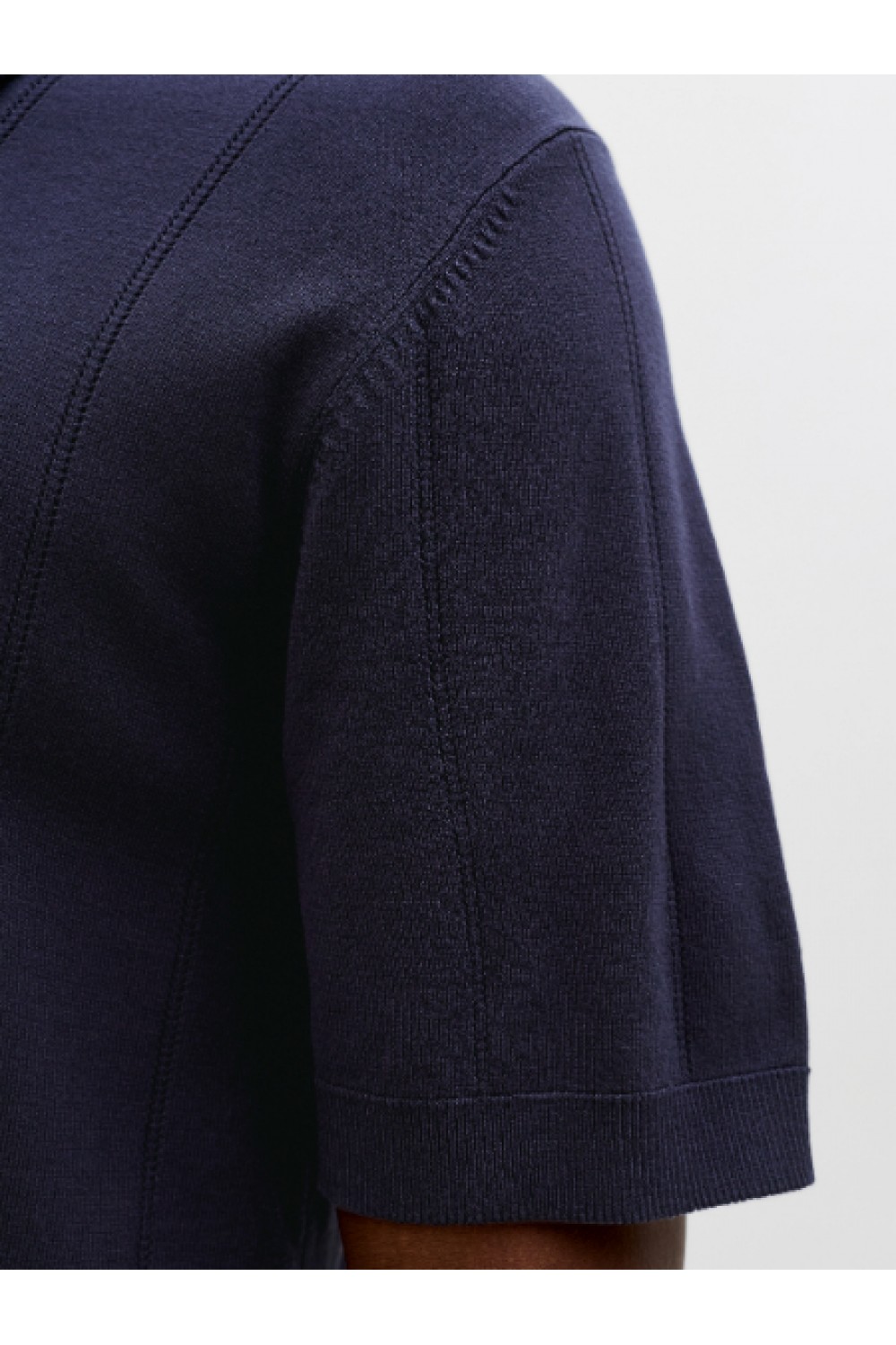JACK & JONES WILLIAM STRUCTURE KNIT POLO SS SN NIGHT SKY 12291042