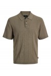 JACK & JONES WILLIAM STRUCTURE KNIT POLO SS SN MOREL 12291042