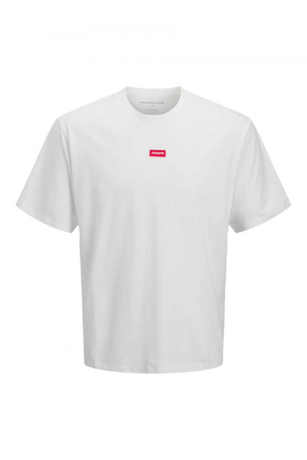 JACK & JONES CLUB BADGE TEE SS CREW NECK BRIGHT WHITE 12295036