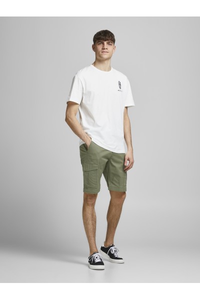 JACK & JONES JOE CARGO SHORTS AKM DUSTY OLIVE 12182555
