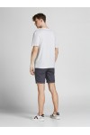 JACK & JONES JORFLOWER BRANDING TEE SS CREW NECK LN WHITE 12205874